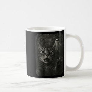Funny Halloween Cat Selfie With Soky Cat Ghost Lov Coffee Mug