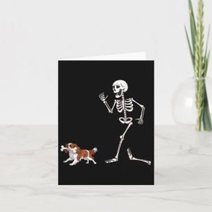Funny Halloween Cavalier King Charles Spaniel And  Card