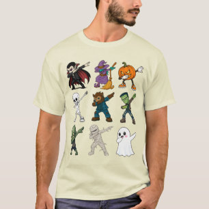 Funny Halloween Characters Dabbing T-Shirt