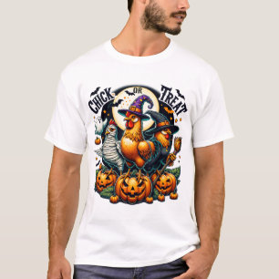 Funny Halloween Chick Or Treat Pumpkin Spooky Seas T-Shirt