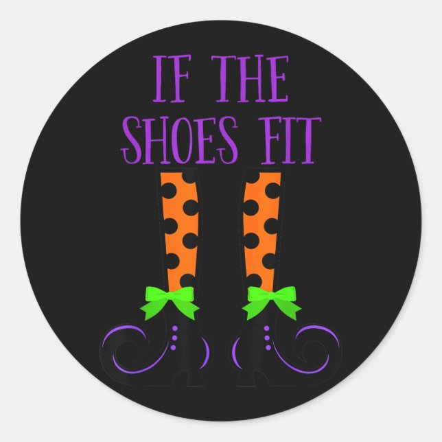 Funny Halloween Classic Round Sticker (Front)