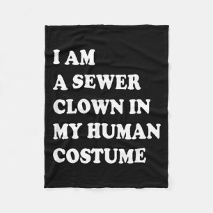 Funny Halloween Clown Costume Fleece Blanket