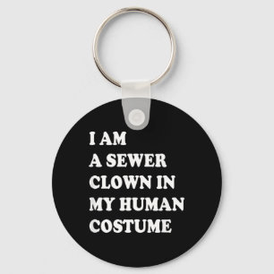 Funny Halloween Clown Costume Key Ring