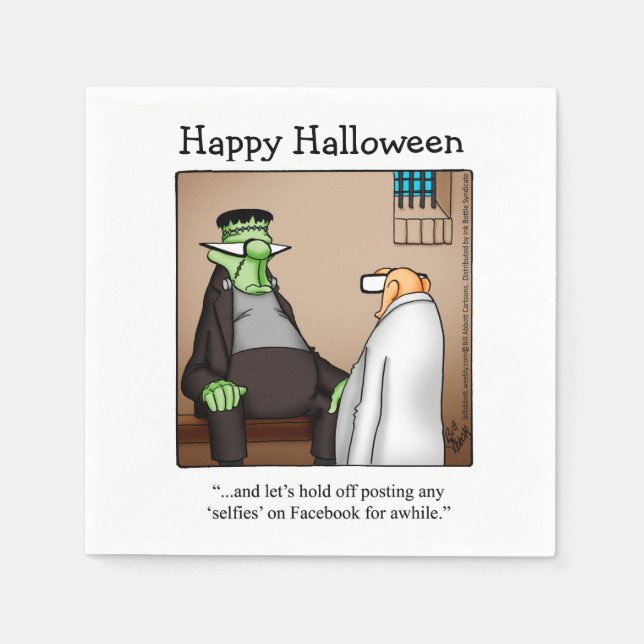 Funny Halloween Cocktail Napkins  (Front)