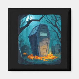 Funny halloween coffin costume for boys and girls magnet