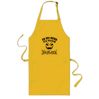 Funny Halloween Cooking Apron Spooky Vibe Kitchen 