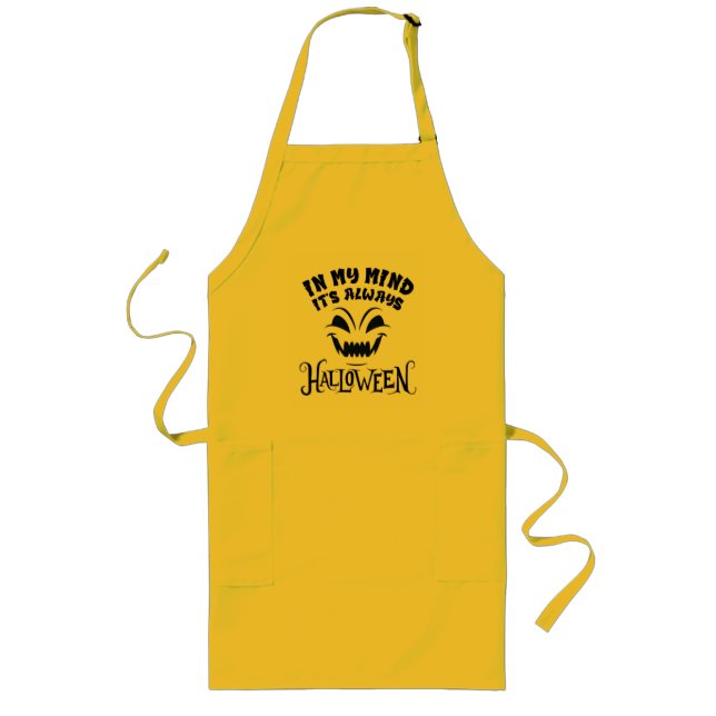 Funny Halloween Cooking Apron Spooky Vibe Kitchen  (Front)