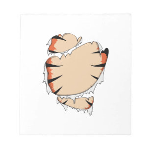 Funny Halloween Cool Funny Halloween For Tiger Notepad
