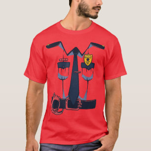 Funny Halloween Cop Costume Suit Police Officer Un T-Shirt