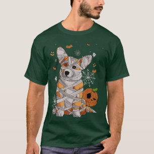 Funny Halloween Costume Corgi Mummy Dog Lover Pump T-Shirt