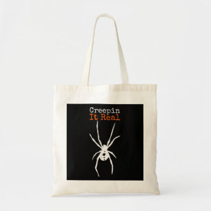 Funny Halloween Costume - Creepin It Real Spider Tote Bag