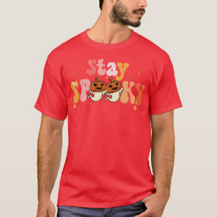 Funny Halloween Costume Cute Ghost Pumpkin Stay Sp T-Shirt