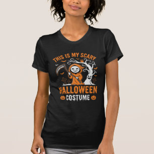 Funny Halloween Costume Grim Reaper Graveyard Desi T-Shirt