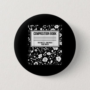 Funny Halloween Costume Journal Composition Notebo 6 Cm Round Badge
