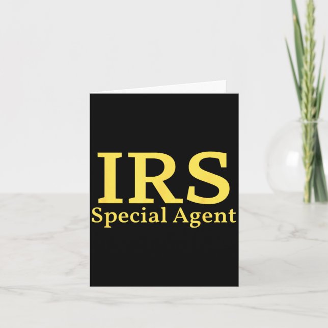 Funny Halloween Costume Special Agent Card (Front)