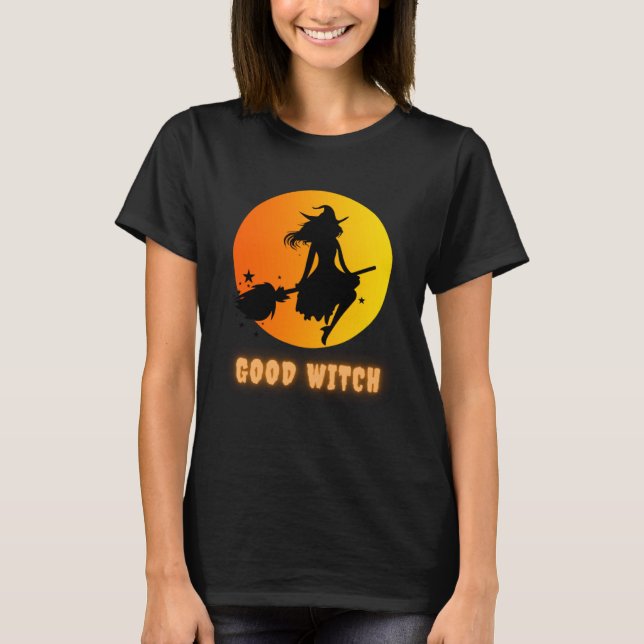 Funny Halloween Costume T-shirt with the Good Witc (Front)