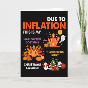 Funny Halloween Costume Thanksgiving Ugly Christma Card