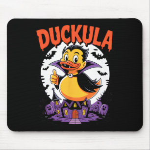 Funny Halloween Costume Vampire Rubber Duck Duckie Mouse Pad