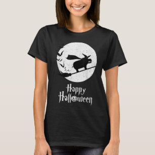 Funny Halloween Costume Witch Hippo Lover Gift T-Shirt