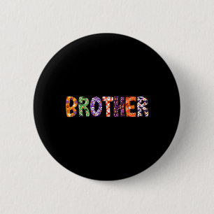 Funny Halloween Costumes Brother For Kids Matching 6 Cm Round Badge