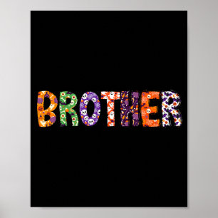 Funny Halloween Costumes Brother For Kids Matching Poster