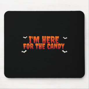 Funny Halloween Couples Costume Im Just Here For T Mouse Pad