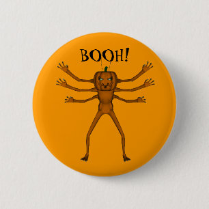 Funny Halloween Critter 6 Cm Round Badge