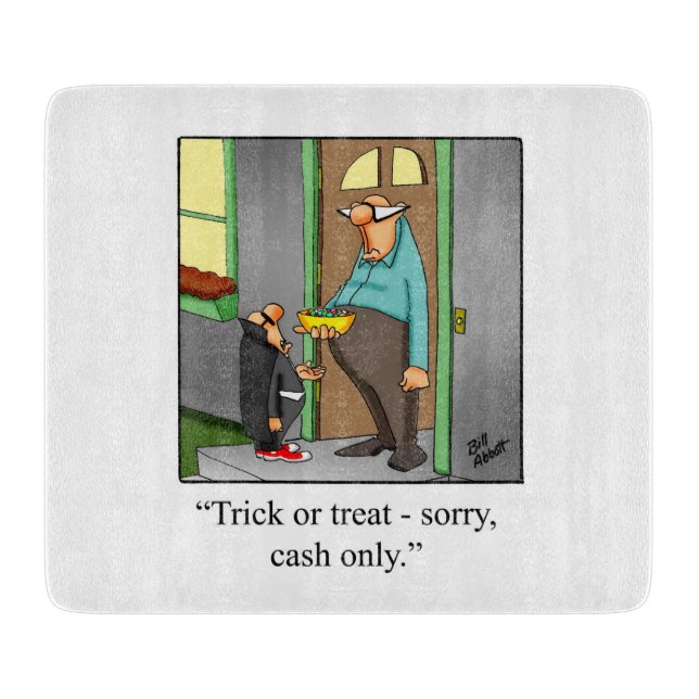 Funny Halloween Cutting Board Gift  (Front)