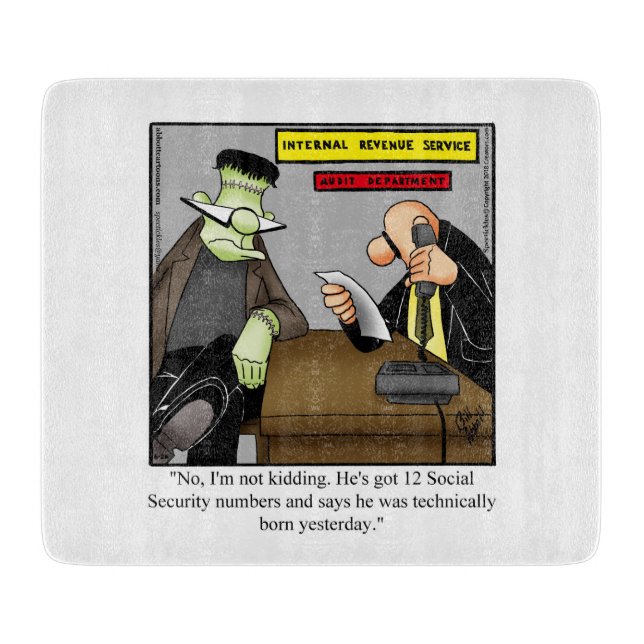 Funny Halloween Cutting Board Gift  (Front)