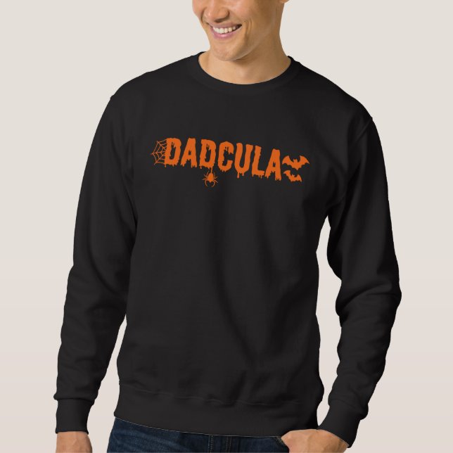 Funny Halloween Dadcula Sweatshirt (Front)