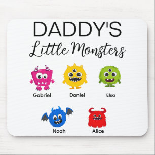 Funny Halloween Daddy's Little Monster  Mouse Pad