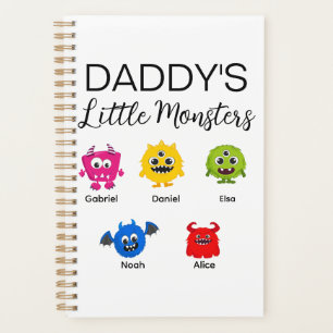 Funny Halloween Daddy's Little Monster  Planner