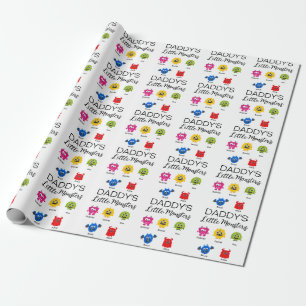 Funny Halloween Daddy's Little Monster Wrapping Paper