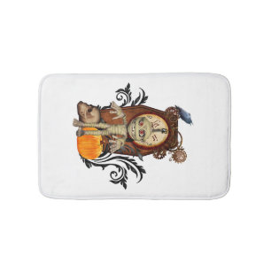 Funny halloween design bath mat