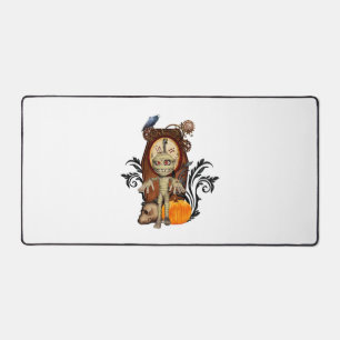 Funny halloween design desk mat