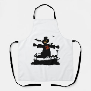 Funny halloween design with scarecrow apron