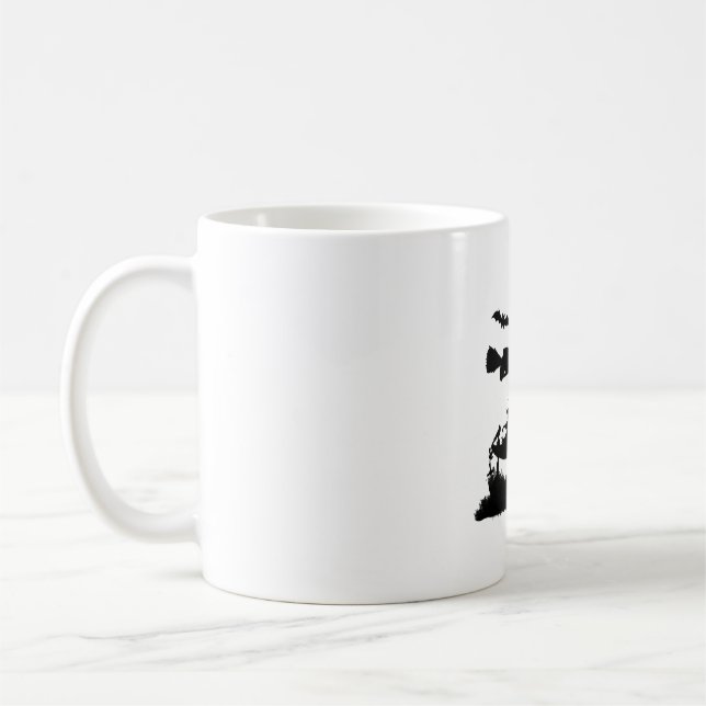 Funny halloween design with scarecrow coffee mug (Left)