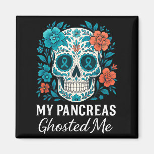 Funny Halloween Diabetes Awareness My Pancreas Gho Magnet