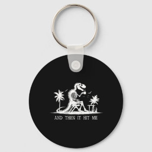 Funny Halloween Dinosaur Skeleton Costume And hit Key Ring