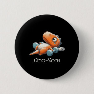 Funny Halloween Dinosaur Tested Positive For Pumpk 6 Cm Round Badge
