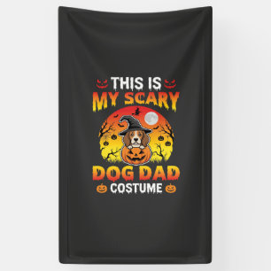 Funny Halloween Dog Dad Costume Witch Beagle Banner