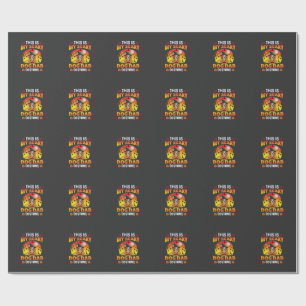Funny Halloween Dog Dad Costume Witch Beagle Wrapping Paper