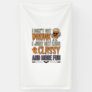 Funny Halloween Drinking Less Classy Shirt Design_ Banner