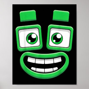 Funny Halloween Faces Costume Party Group Matching Poster