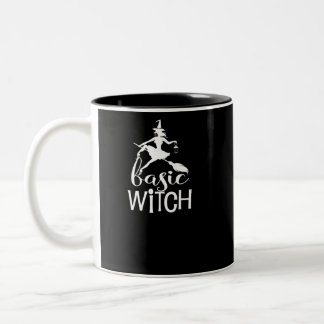 Funny Halloween For Women Basic Witch Two-Tone Coffee Mug