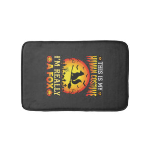 Funny Halloween Fox Human Costume Bath Mat
