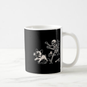Funny Halloween French Bulldog Skeleton Soky Seaso Coffee Mug