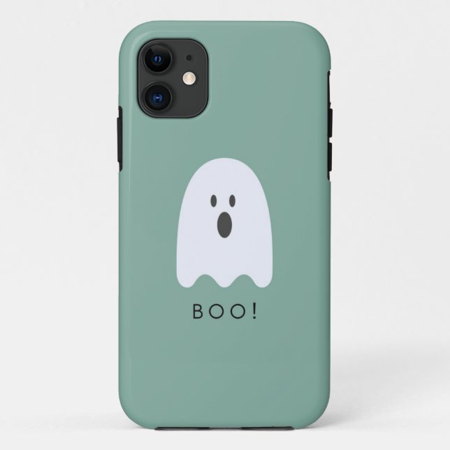 Funny Halloween Ghost Boo Case-Mate iPhone Case (Back)
