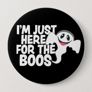 Funny Halloween Ghost Boos Pun  10 Cm Round Badge
