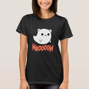 Funny Halloween Ghost Cat T-Shirt